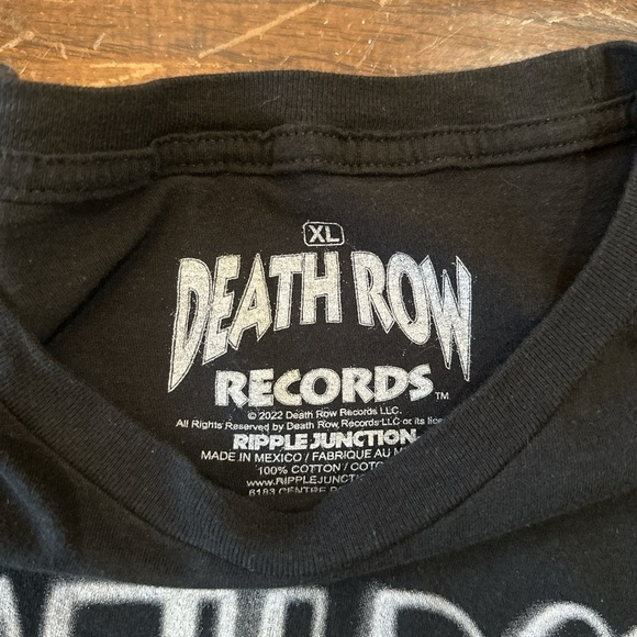 Death Row Records Black Short Sleeve Tee - Picture 3 of 5